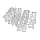 St Louis style crystal glasses, 71 glasses