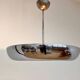 Chrome Bauhaus / Functionalism Pendant UFO by Napako, 1940s