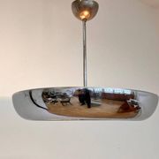Chrome Bauhaus / Functionalism Pendant UFO by Napako, 1940s