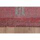 1970s Vintage Turkish Handmade Wool & Cotton Pink Runner Rug 83x307