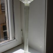 Grand bougeoir Murano transparent ancien