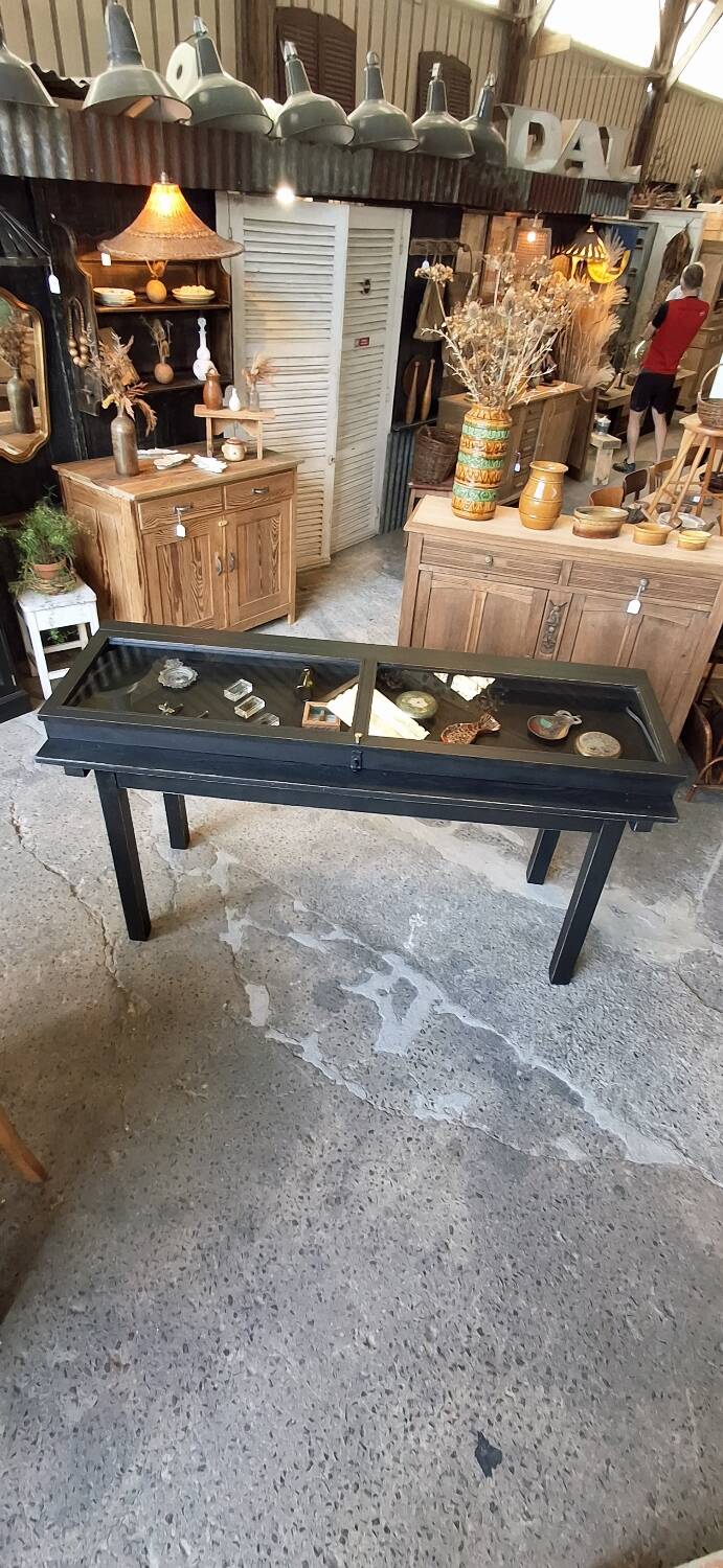 Antique display cabinet on legs