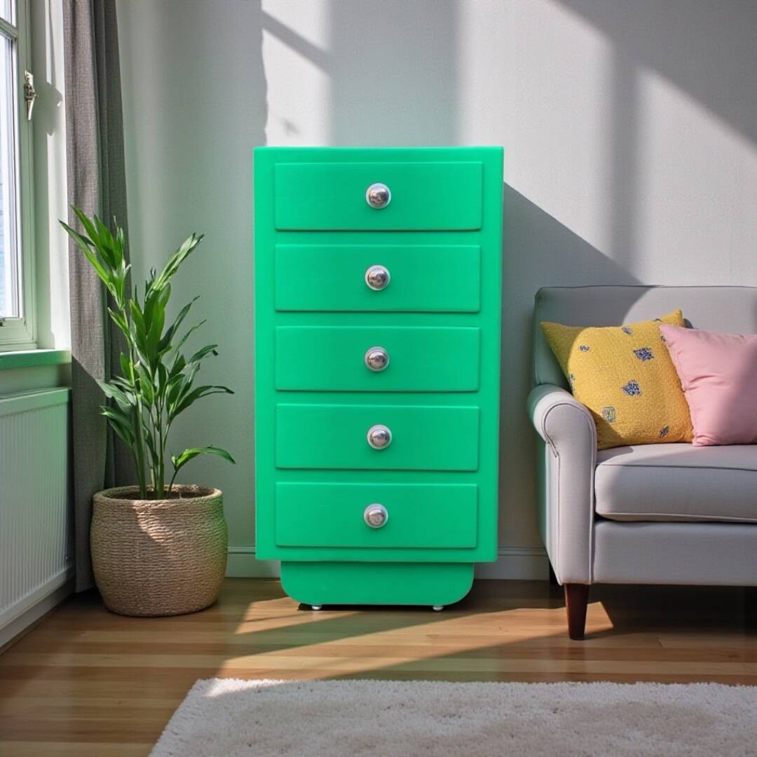 Chiffonnier art déco vert