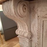 Late 19th century counter in patinated oak