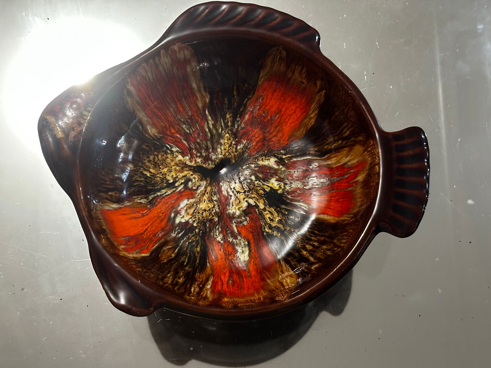 3 vintage Bouillabaisse plates signed Marius Giuge - Vallauris
