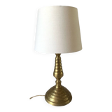 Golden brass floor lamp