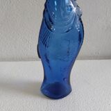 Carafe, bottle blue fish colbat