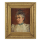 Antique Framed Portrait Painting of a Woman