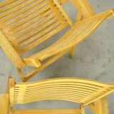 Original vintage foldable dining chairs by the Slovenian architect Niko Kralj (1920-2013) for Stol