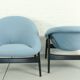 Ensemble de 2 chaises longues Hartmut Lohmeyer pour Artifort Modèle 118 'Columbus', Pays-Bas 1957