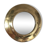 Round mirror brass 19x19cm