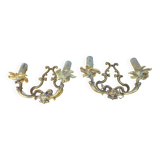 Paire d'Appliques en bronze Style Louis XV