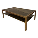 Vintage Italian brass coffee table – Mara – 1970s