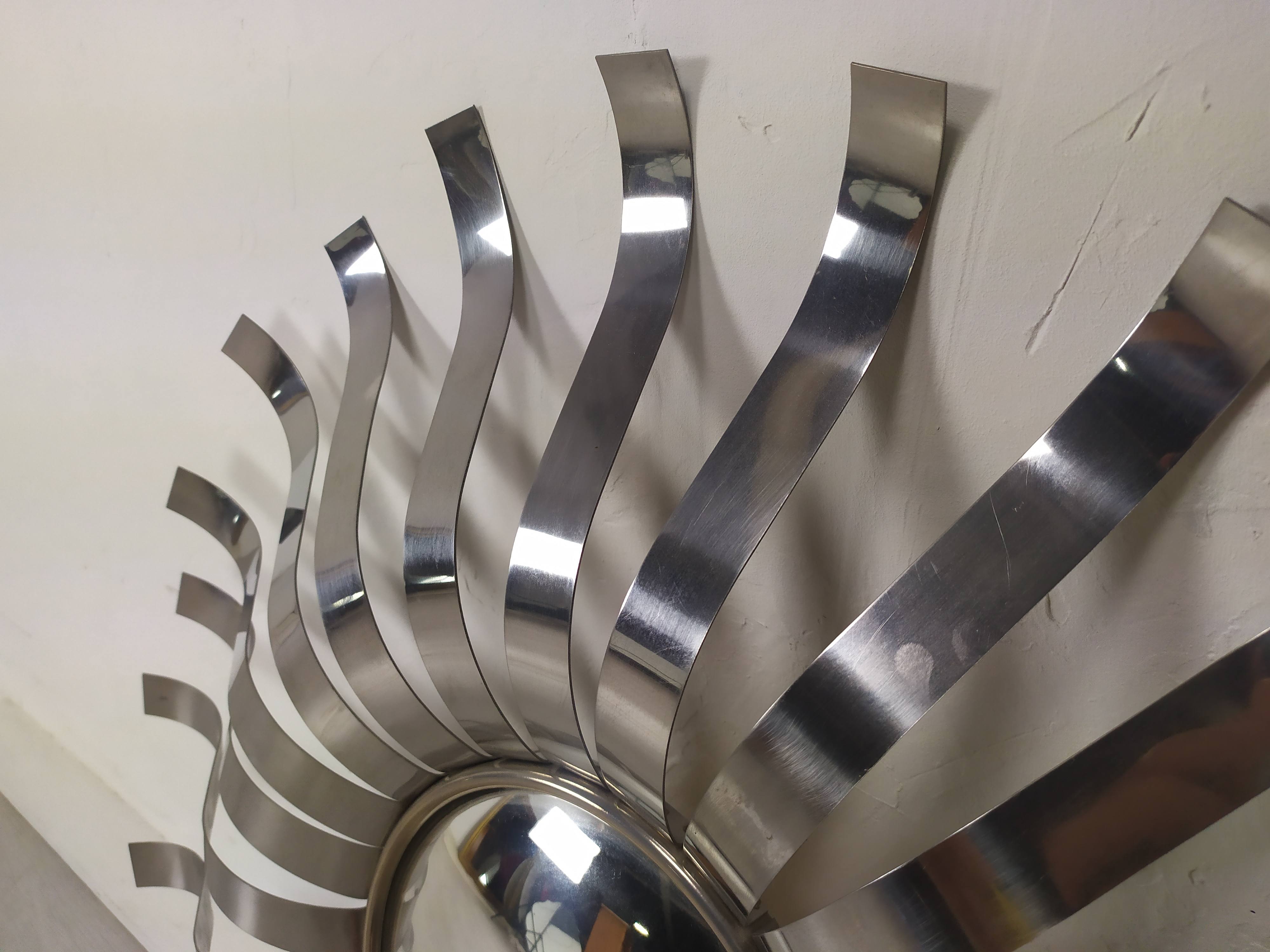 Stainless steel sun mirror 1970
