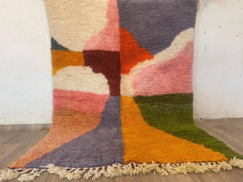 Tapis multicolore en laine naturel 300/200cm
