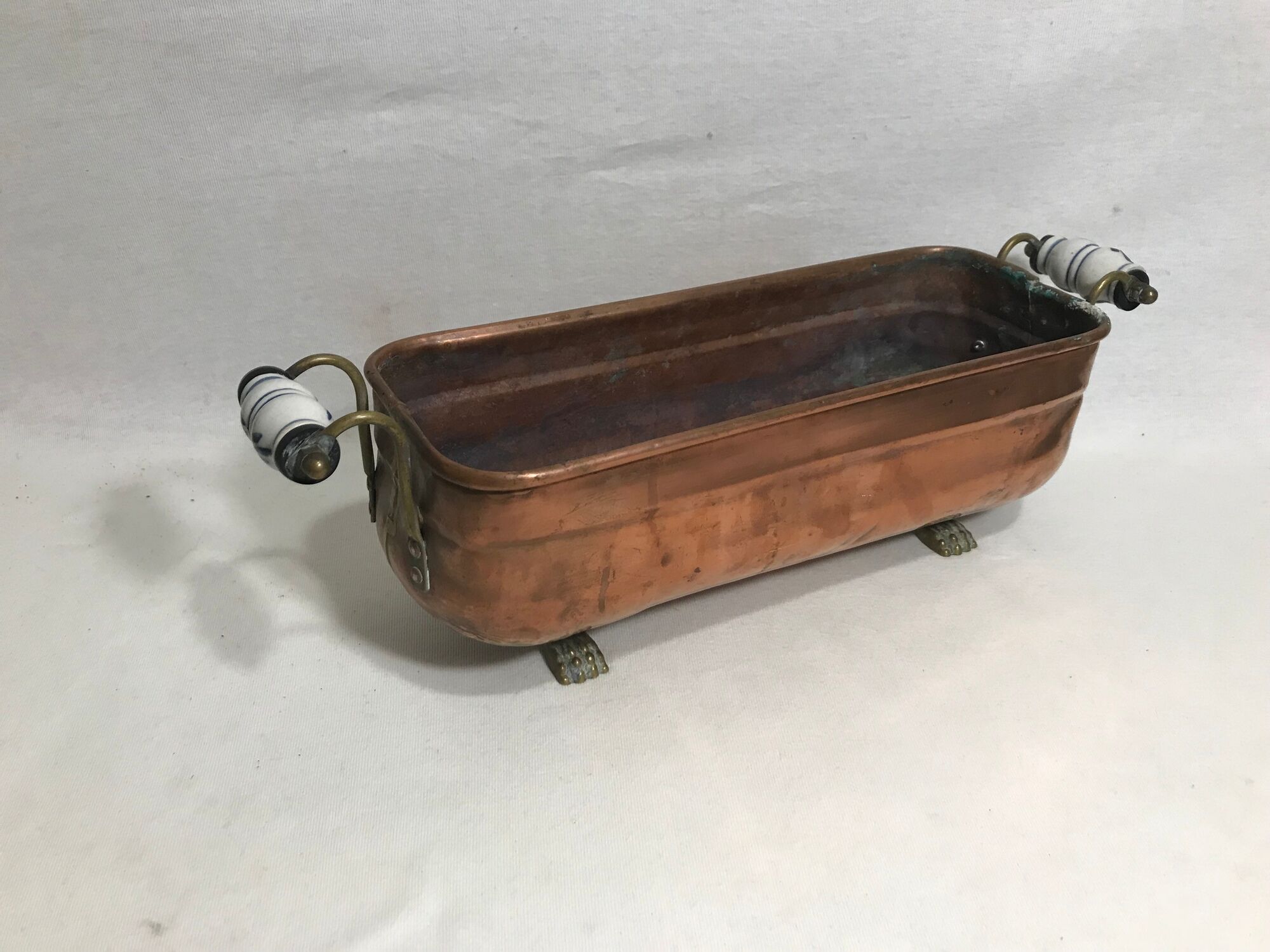 Old copper planter