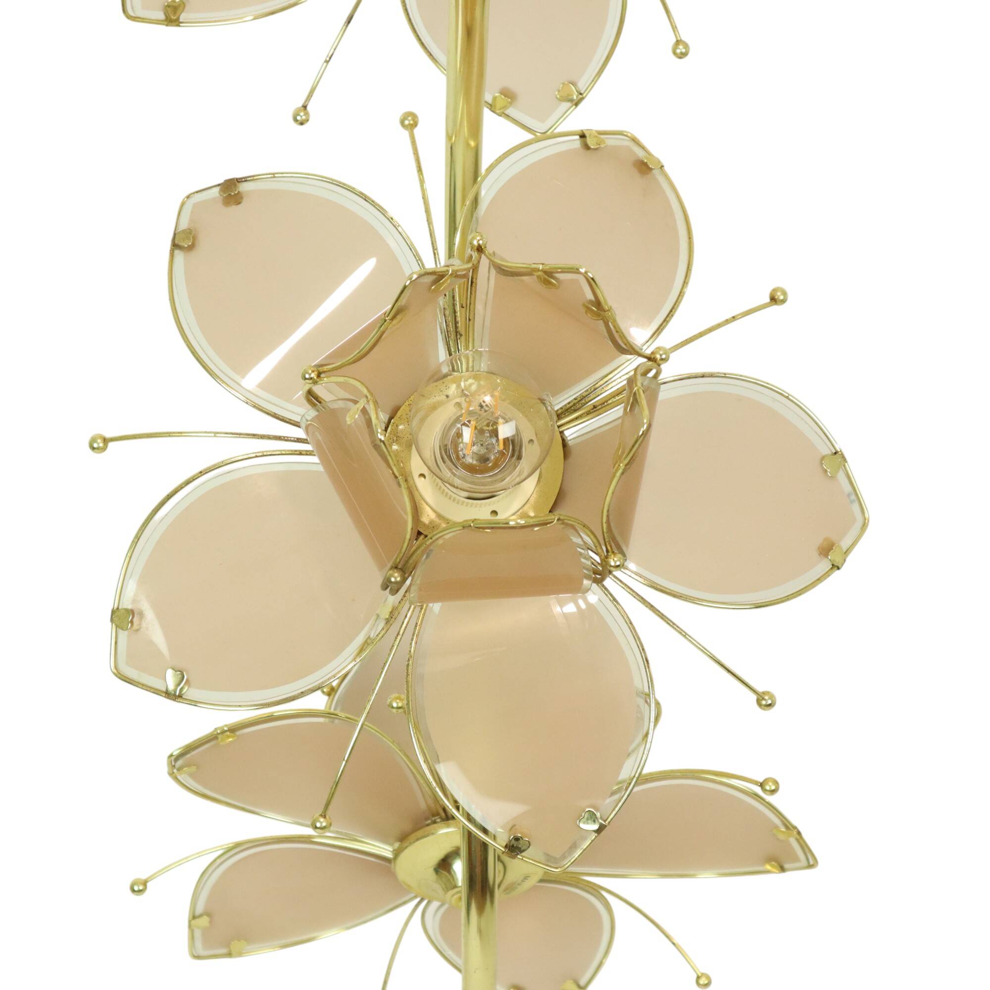 Italian Lotus Lamp XL Floor Lamp Hollywood Regency 190cm