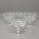 Carafe et verres en cristal elegant italian mid century des années 1960 avec 6 verres en cristal