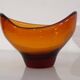 Scandinavian free-form glass bowl