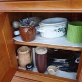 Vaisselier / library - solid wood - made by artisan