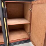 Buffet 2 corps, format XXL, ancien meuble d'école en bois