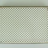 Vintage tray, perforated metal and brass, attr. to mathieu matégot 50s