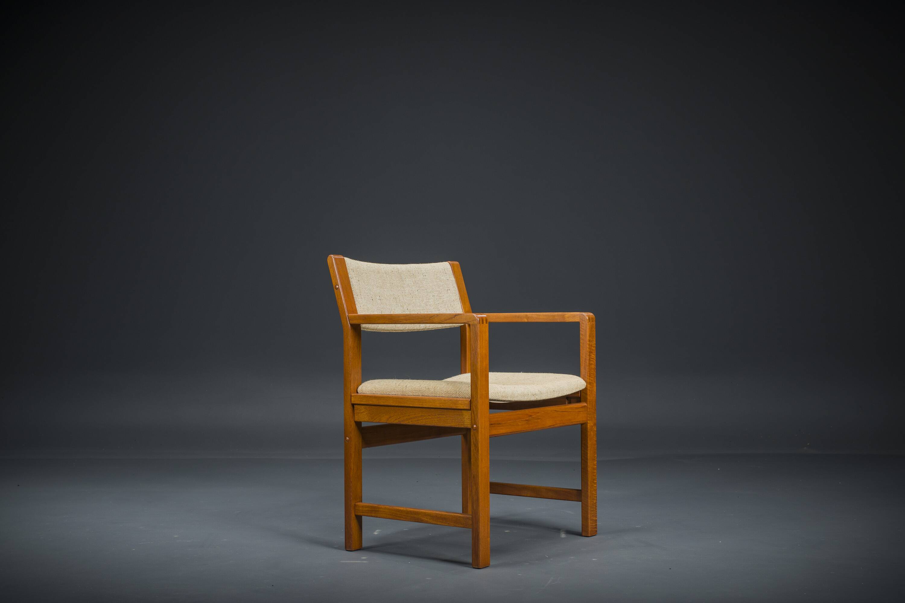 Mid-Century Armchair Teak and Woole, 1960s