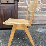 Pair of scandinavian chairs feet compass 1960