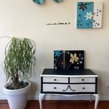 Commode-miroir noir paris crème