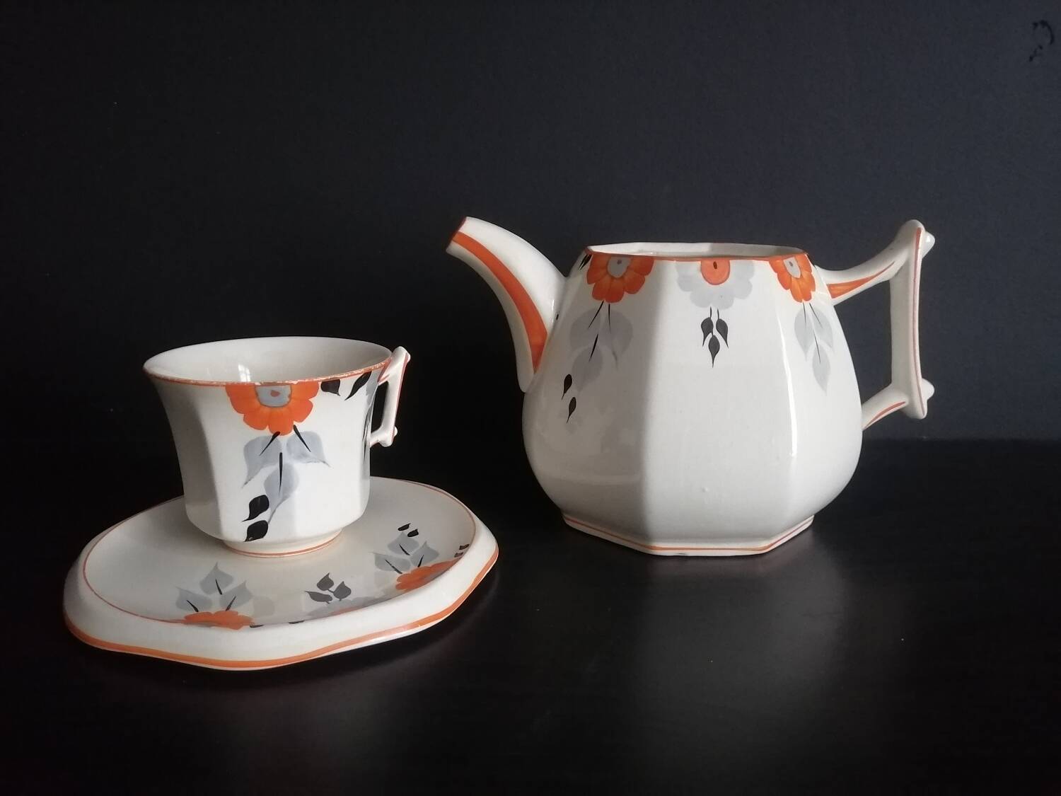 Palissy potery art deco service