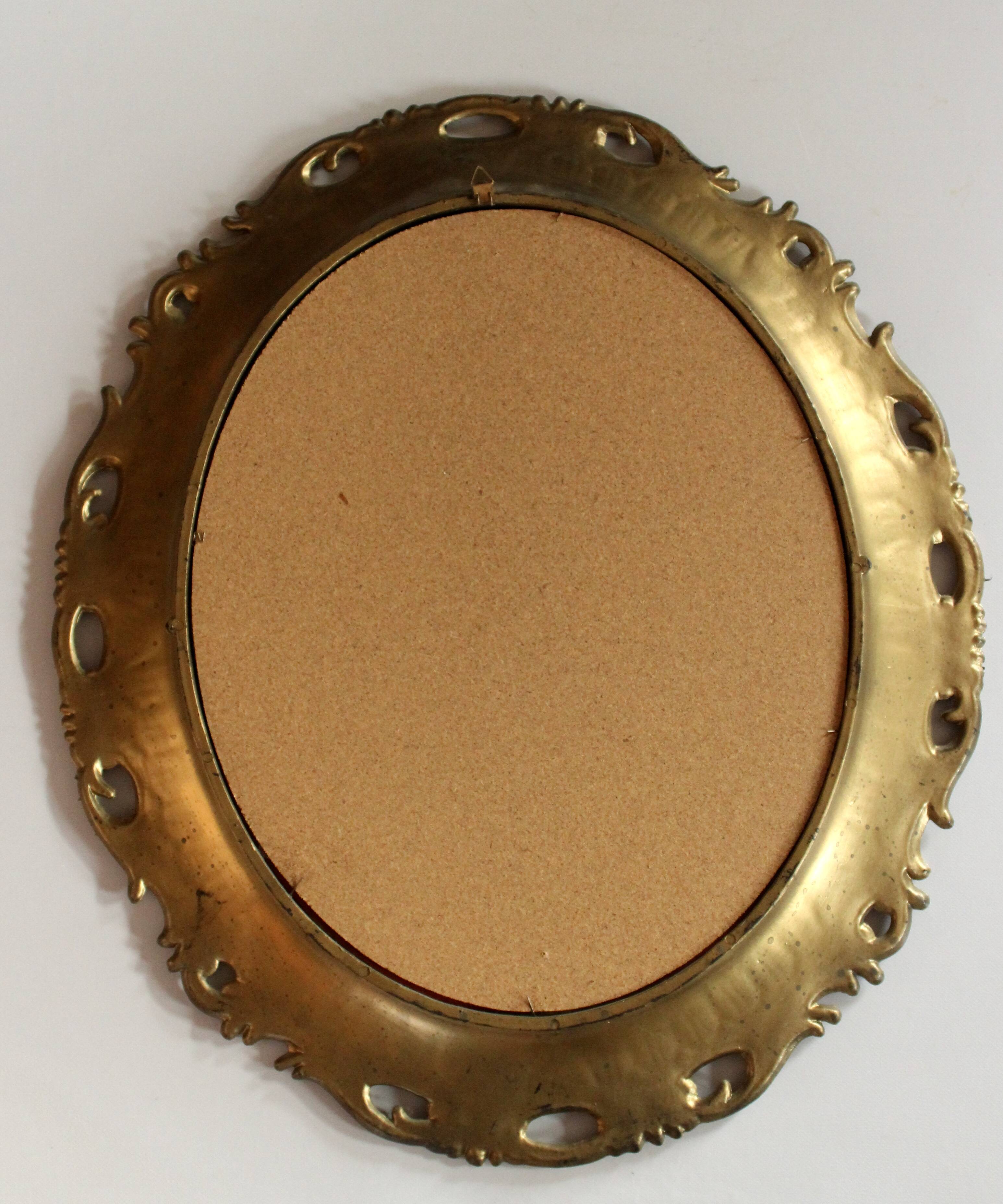 Miroir mural en bois - style florentin - vintage des années 70