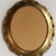 Wooden wall mirror - florentine style - vintage from the 70s