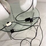 Peill & Putzler large glass table lamps 1970’s