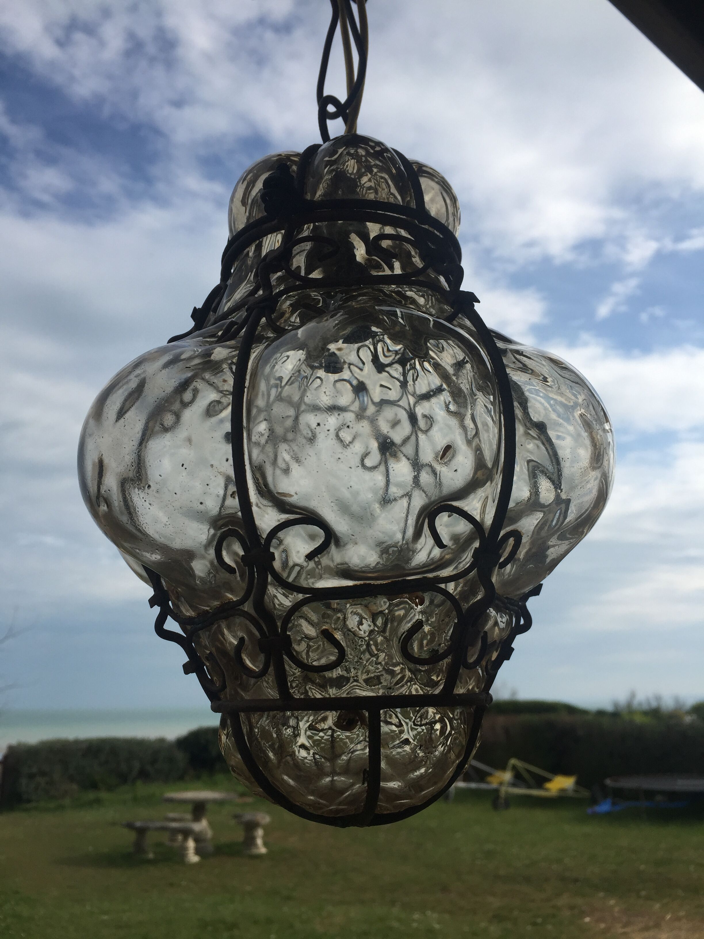 Lantern blown glass Venice 50s