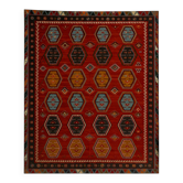 Rare Handmade Sarkishla Kilim Oriental Rug Antique Wool Turkish Kilim