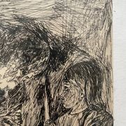 Tableau encre de chine XXe