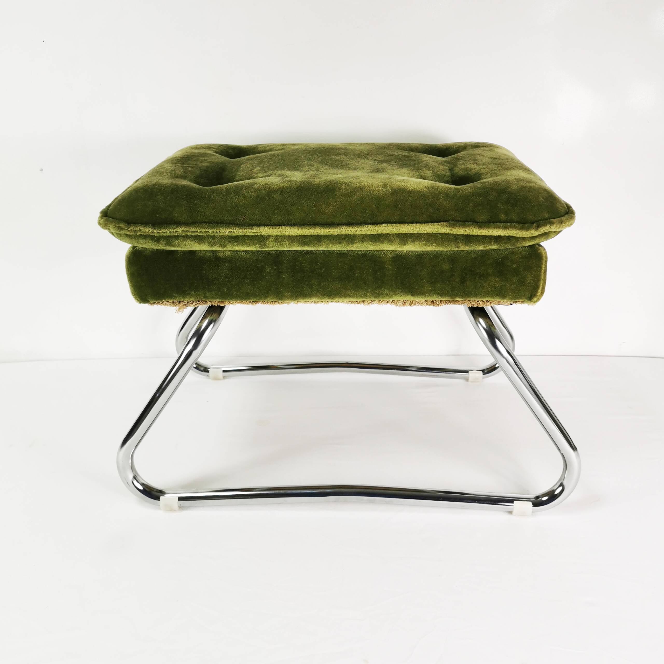 Art Deco folding pouf, Germany, 1970s