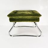 Art Deco folding pouf, Germany, 1970s