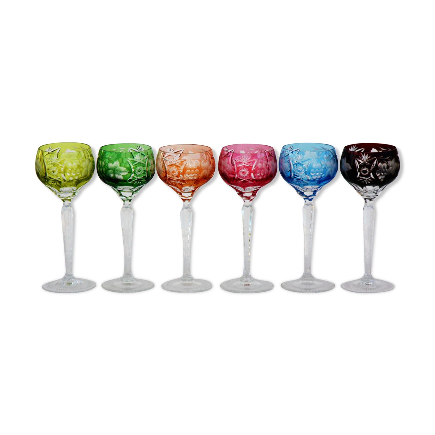 Series 6 of the Rhine wine glass or Roemer Nachtmann Crystal model Traube