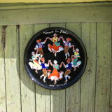 Ceramic dish "La Sardane" Faience factory of the kings of Majorca