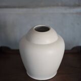 White earthenware vase by the French manufacturer Orchies.