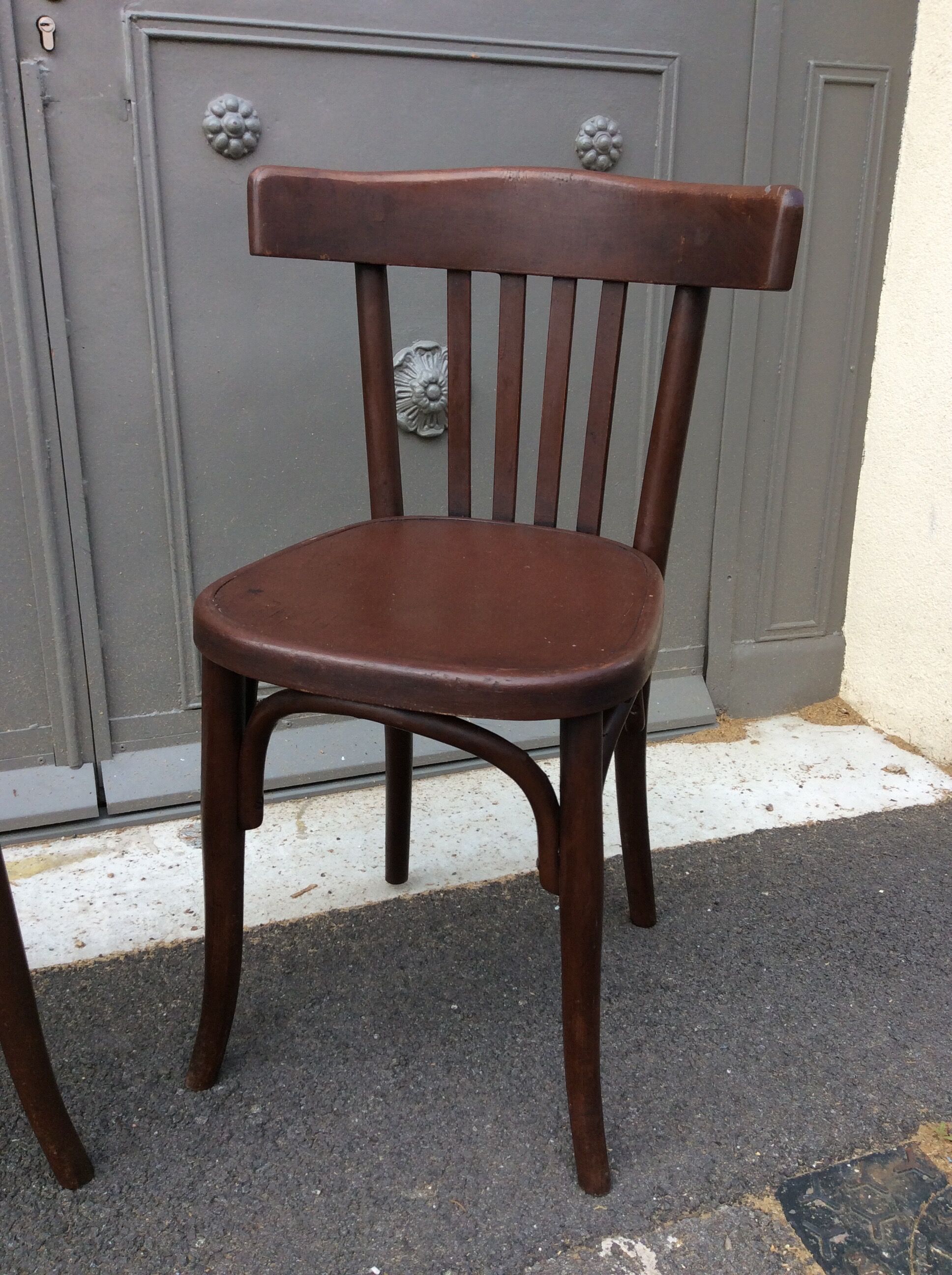 Pair of vintage bistro chairs