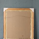 1971 Mid-Century Modern "Boathouse", Vintage Swedish Framed Oil Painting