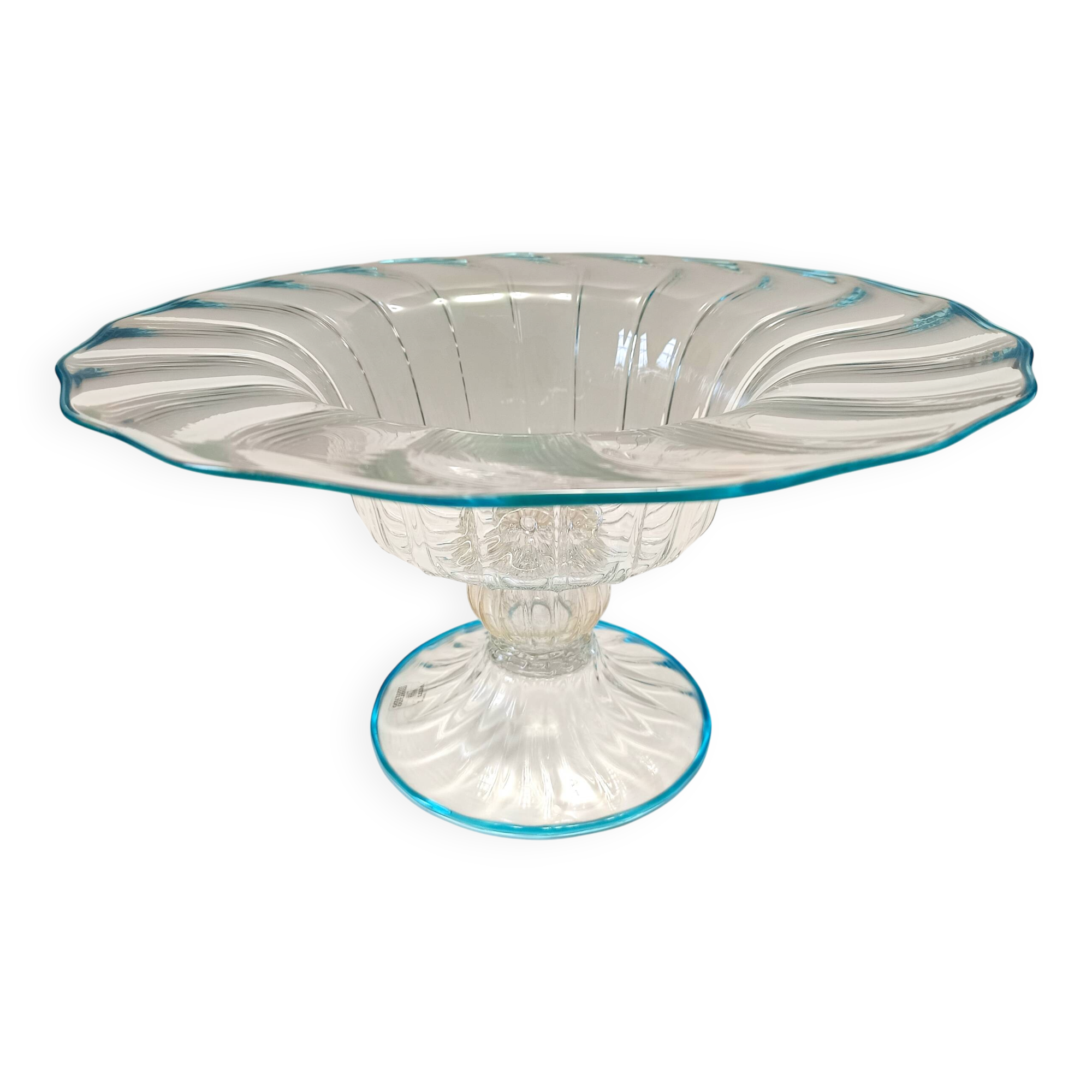 Murano Glass Centerpiece - Pedestal Bowl attr. to Alberto Doná, Italy