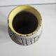 Glazed ceramic vase "fat lava" with abstract decoration Signed Marius Bessone