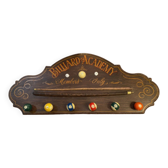 Country corner billiard academy coat rack irish pub style to hang