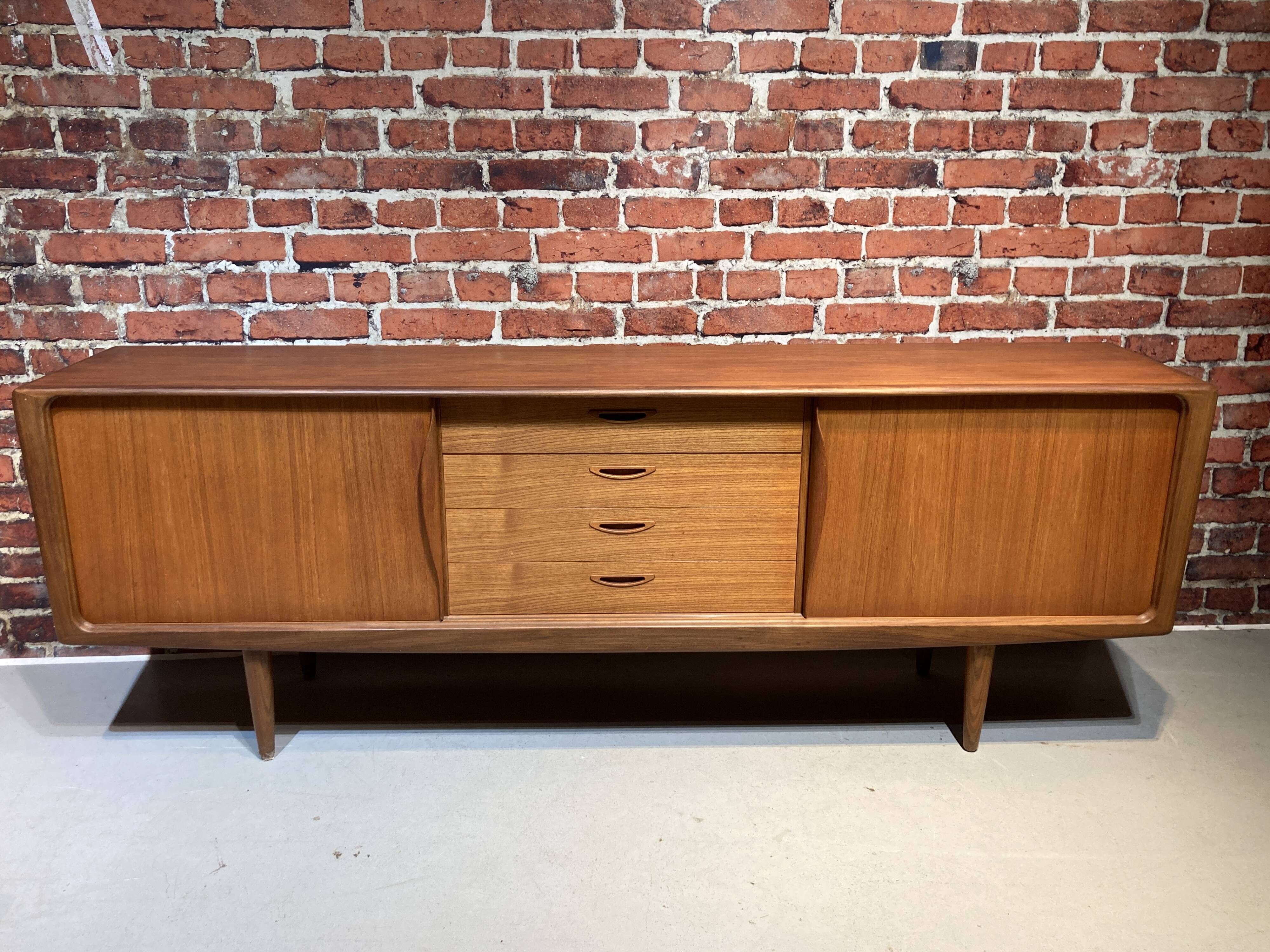 Teak sideboard by Henry Walter Klein for Bramin, Denmark 1960s