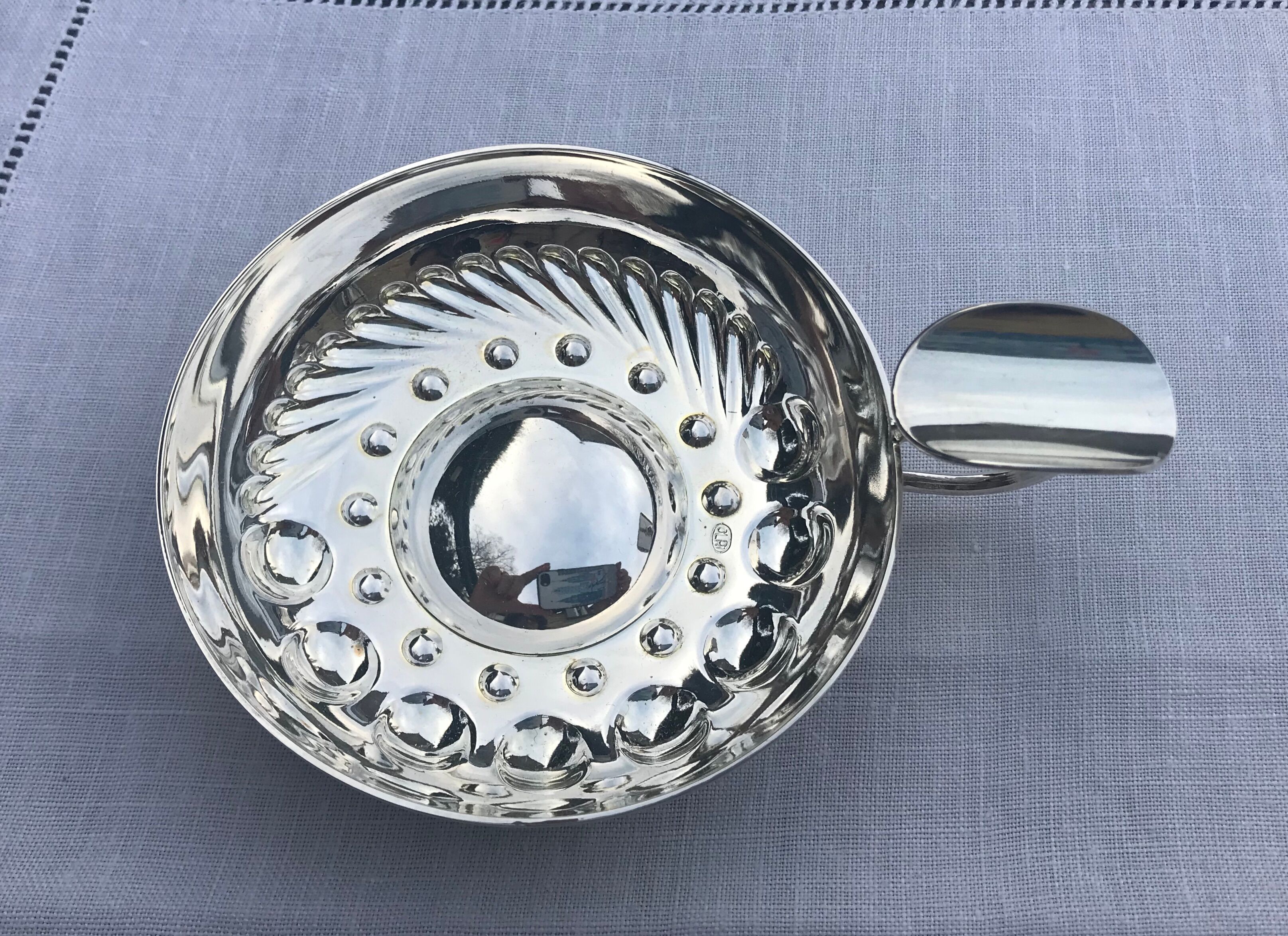 Tastevin classic silver metal