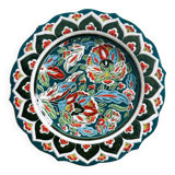 Assiette turque ancienne décor peint à la main.
