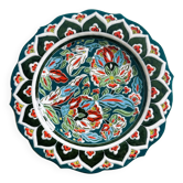 Old Turkish plate with hand-painted decor.